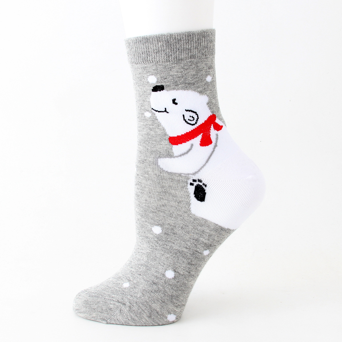 12 Pairs Santa Claus Christmas Socks Cute Cartoon Socks 200 Pin Wild Elk Jacquard Knitting Sweat Socks Bulk Wholesale
